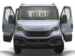 Iveco Daily Crew Cab L3 Chassis 2023 3D Model