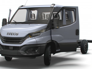 Iveco Daily Crew Cab L3 Chassis 2023 3D Model