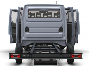 Iveco Daily Crew Cab L3 Chassis 2023 3D Model