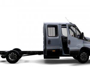 Iveco Daily Crew Cab L3 Chassis 2023 3D Model