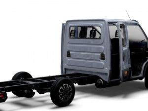 Iveco Daily Crew Cab L3 Chassis 2023 3D Model