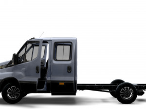 Iveco Daily Crew Cab L3 Chassis 2023 3D Model