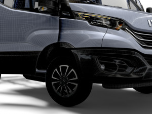 Iveco Daily Crew Cab L3 Chassis 2023 3D Model