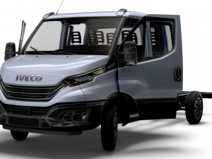 Iveco Daily Crew Cab L3 Chassis 2023 3D Model