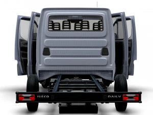 Iveco Daily Crew Cab L3 Chassis 2023 3D Model