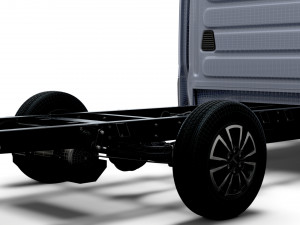 Iveco Daily Crew Cab L3 Chassis 2023 3D Model