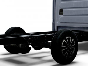 Iveco Daily Crew Cab L3 Chassis 2023 3D Model
