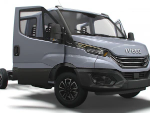 Iveco Daily Crew Cab L4 Châssis 2023 Modèle 3D