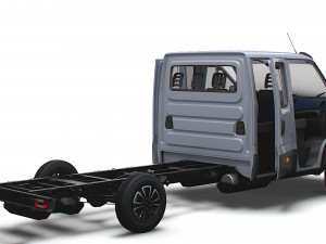 Iveco Daily Crew Cab L4 Chassis 2023 Modèle 3D