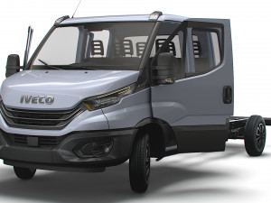 Iveco Daily Crew Cab L4 Chassis 2023 Modèle 3D