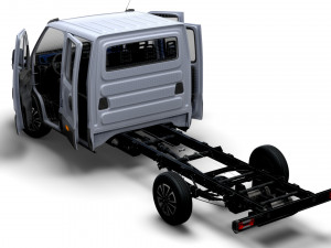 Iveco Daily Crew Cab L4 Chassis 2023 Modèle 3D
