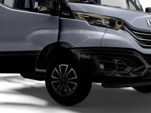 Iveco Daily Crew Cab L4 Chassis 2023 Modèle 3D