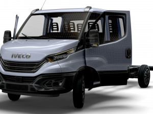 Iveco Daily Crew Cab L4 Chassis 2023 Modèle 3D
