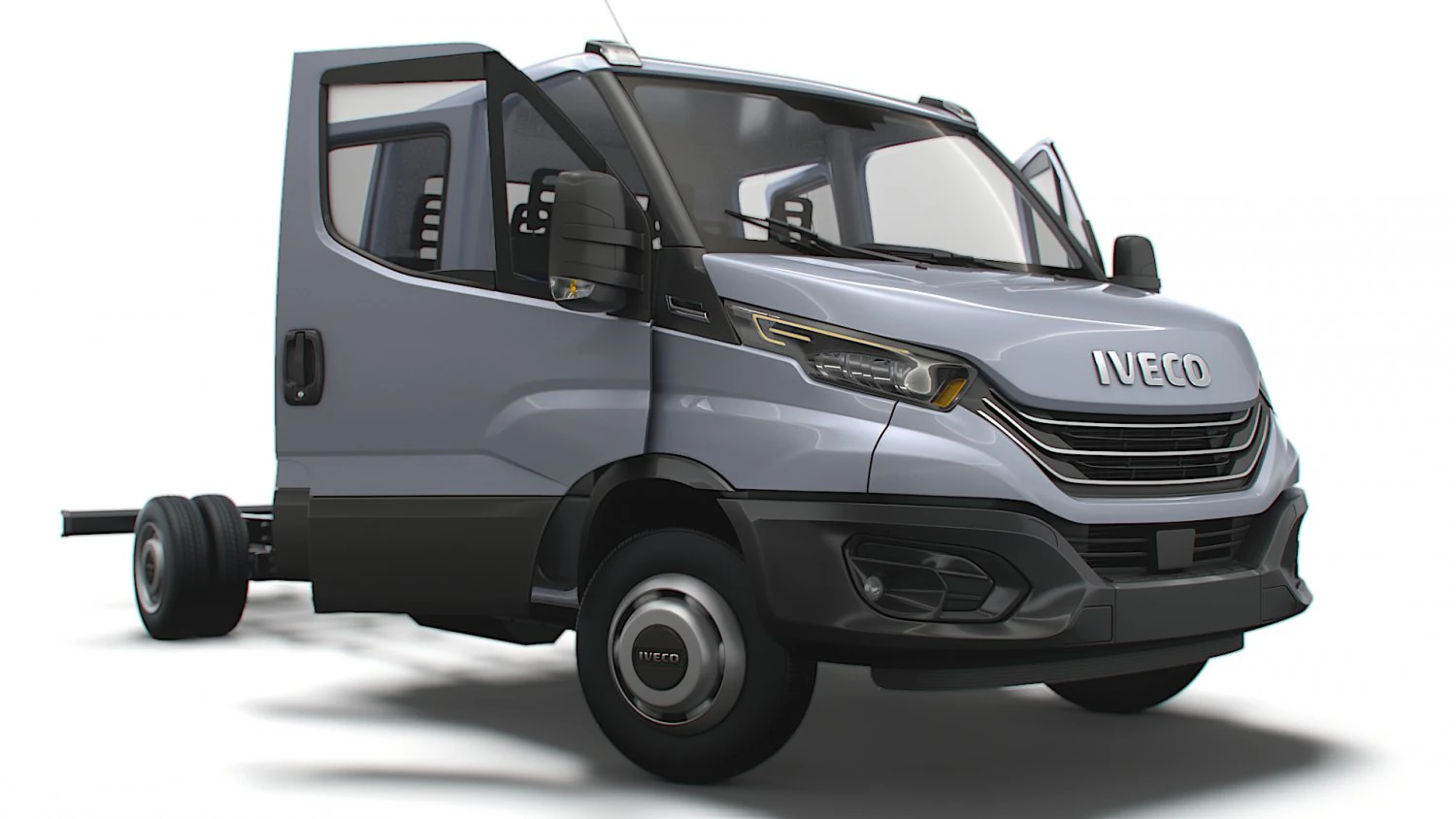 Iveco Daily Crew Cab L5 Chassis 2023 3D Model .c4d .max .obj .3ds .fbx .stl .blend 