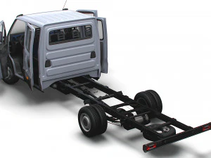Iveco Daily Crew Cab L5 Chassis 2023 3D Model