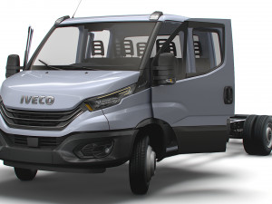 Iveco Daily Crew Cab L5 Chassis 2023 Modèle 3D