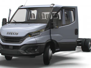 Iveco Daily Crew Cab L5 Chassis 2023 3D Model
