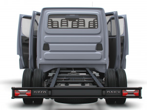 Iveco Daily Crew Cab L5 Chassis 2023 Modèle 3D