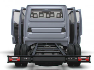 Iveco Daily Crew Cab L5 Chassis 2023 3D Model