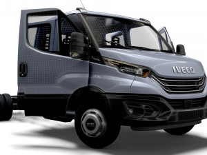 Iveco Daily Crew Cab L5 Chassis 2023 Modèle 3D