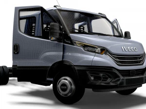 Iveco Daily Crew Cab L5 Chassis 2023 3D Model
