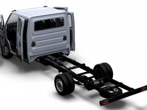 Iveco Daily Crew Cab L5 Chassis 2023 Modèle 3D