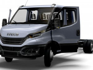 Iveco Daily Crew Cab L5 Chassis 2023 Modèle 3D
