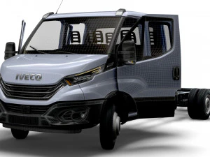 Iveco Daily Crew Cab L5 Chassis 2023 3D Model