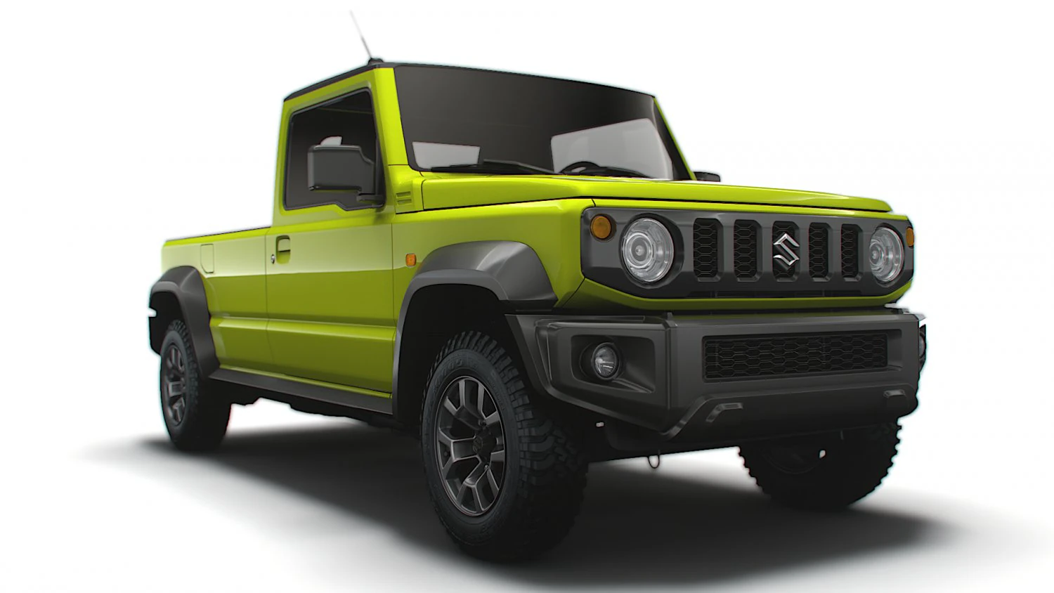 Suzuki Jimny PIckup 2023 3D Model .c4d .max .obj .3ds .fbx .stl .blend