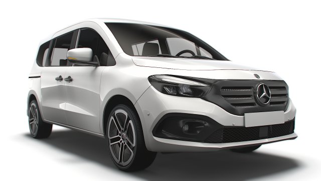 Mercedes Benz EQT LWB 2023 3D Модель .c4d .max .obj .3ds .fbx .stl .blend 