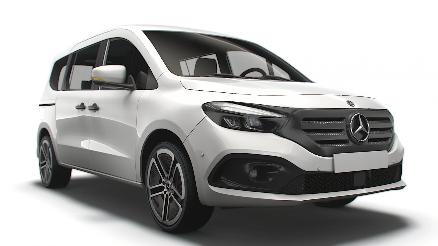 Mercedes Benz EQT LWB 2023 3D Model .c4d .max .obj .3ds .fbx .stl .blend 