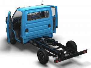 Iveco Daily Single Cab HQ Interior L1 Chassis 2023 3D Модель