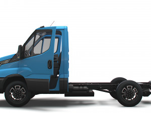 Iveco Daily Single Cab HQ Interior L1 Chassis 2023 3D Модель