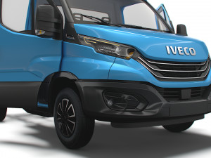 Iveco Daily Single Cab HQ Interior L1 Chassis 2023 3D Модель