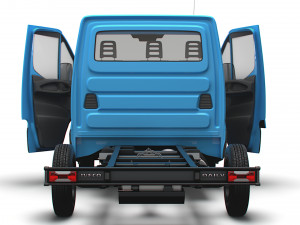 Iveco Daily Single Cab HQ Interior L1 Chassis 2023 3D Модель