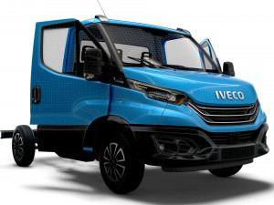 Iveco Daily Single Cab HQ Interior L1 Chassis 2023 3D Модель