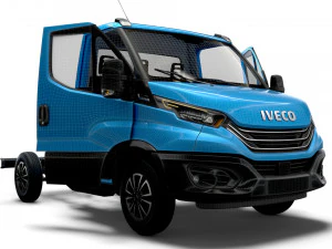 Iveco Daily Single Cab HQ Interior L1 Chassis 2023 3D Model