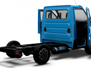 Iveco Daily Single Cab HQ Interior L1 Chassis 2023 3D Модель