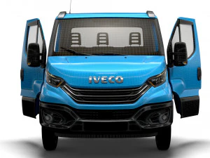 Iveco Daily Single Cab HQ Interior L1 Chassis 2023 3D Model