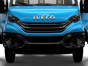 Iveco Daily Single Cab HQ Interior L1 Chassis 2023 3D Model