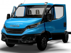 Iveco Daily Single Cab HQ Interior L1 Chassis 2023 3D Модель