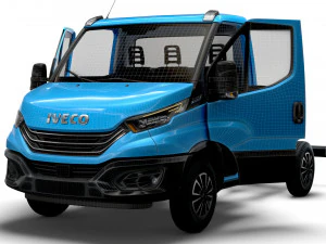 Iveco Daily Single Cab HQ Interior L1 Chassis 2023 3D Model