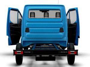 Iveco Daily Single Cab HQ Interior L1 Chassis 2023 3D Model