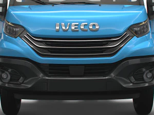 Iveco Daily Single Cab HQ Interior L2 Chassis 2023 3D Model
