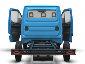 Iveco Daily Single Cab HQ Interior L2 Chassis 2023 3D Model