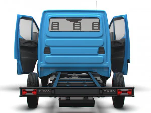 Iveco Daily Single Cab HQ Interior L2 Chassis 2023 3D Model