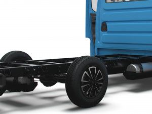 Iveco Daily Single Cab HQ Interior L2 Chassis 2023 3D Model