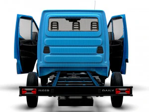 Iveco Daily Single Cab HQ Interior L2 Chassis 2023 3D Model