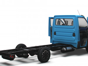 Iveco Daily Single Cab HQ Interior L3 Chassis 2023 Modelo 3D