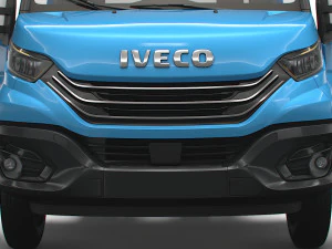Iveco Daily Single Cab HQ Interior L3 Chassis 2023 3D Model